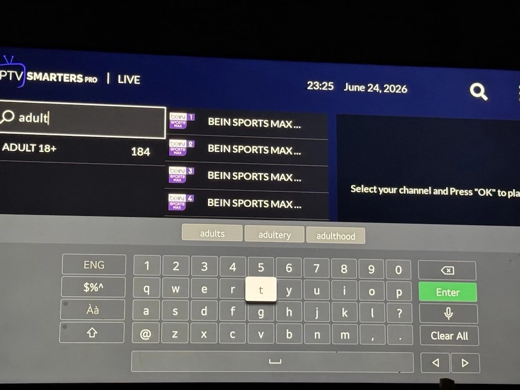 Navigation dans l'interface et recherche de contenu